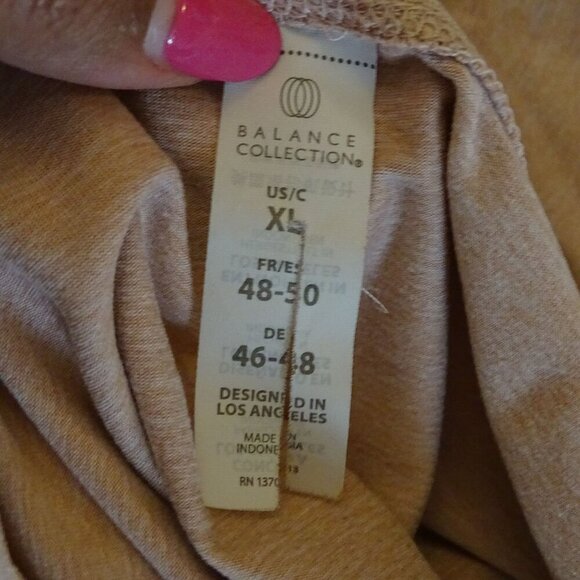 Balance Collection Sleeveless Pink Tank Top Casual Women Size XL Gym Workout - Picture 4 of 7